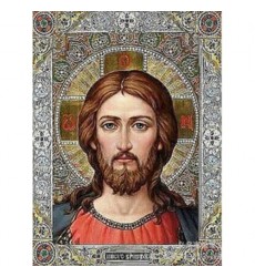 Алмазная вышивка "Икона Иисус" 20/27 см.